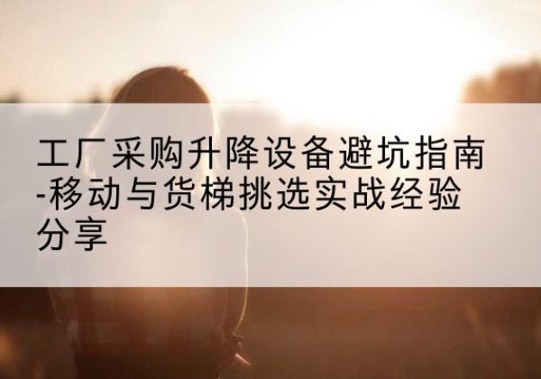 顺平移动式升降机怎么选-工厂采购升降设备避坑指南-移动与货梯挑选实战经验分享